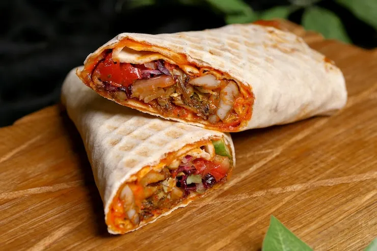 Veggie Breakfast Burrito Calories